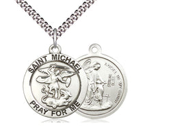 Saint Michael Medal - Sterling Silver