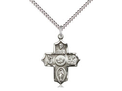 5 Way Confirmation Cross - Sterling Silver