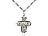 5 Way Confirmation Cross - Sterling Silver