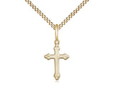 Cross - Gold Filled with Engraving