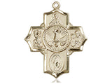 5 Way Confirmation Cross - 14 KT Gold Filled