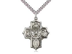 5 Way Confirmation Cross - Sterling Silver