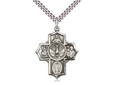 5 Way Confirmation Cross - Sterling Silver