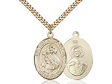Our Lady of Mt. Carmel Scapular Medal - 14kt Gold Filled