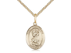 Gold Filled St. Christopher Medal