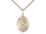 14Kt Gold Filled St. Michael the Archangel Medal