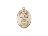 14Kt Gold Filled St. Michael the Archangel Medal