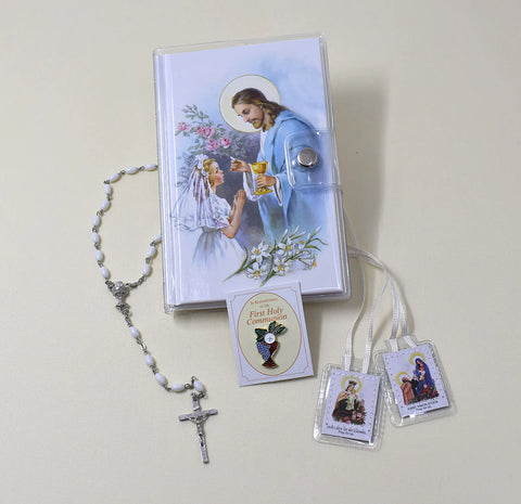 First Mass Book (Good Shepherd) Vinyl Set for Girls
