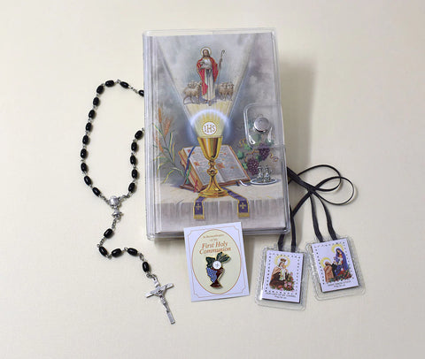 First Mass Book (Come My Jesus) Vinyl Set for Boys