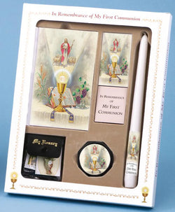 First Mass Book (Come My Jesus) Deluxe Set for Boys