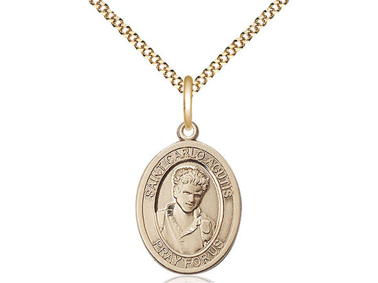 Gold Filled Carlo Acutis Medal