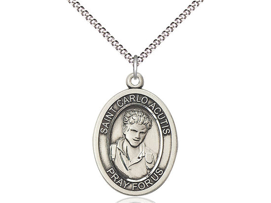Sterling Silver Carlo Acutis Medal