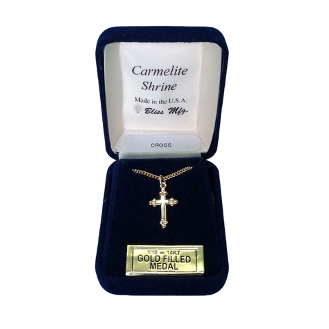 Infant Cross 14KT Gold Filled Cross – Carmelite Gift Store