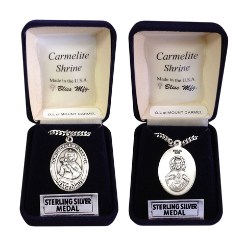 Scapular Medal - Sterling Silver