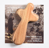 Small Olivewood Comfort Cross