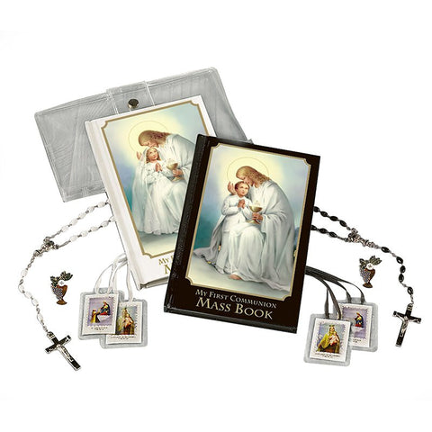 Traditional Memories Boy First Communion Wallet Set (Black)