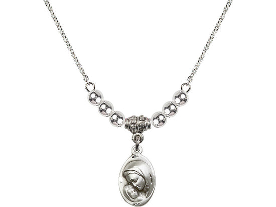 Madonna & Child Necklace - Sterling Silver