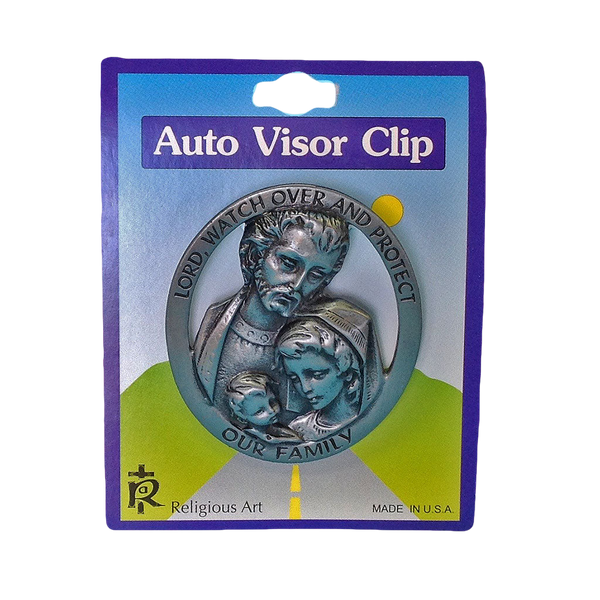 Auto Visor Clip - Holy Family