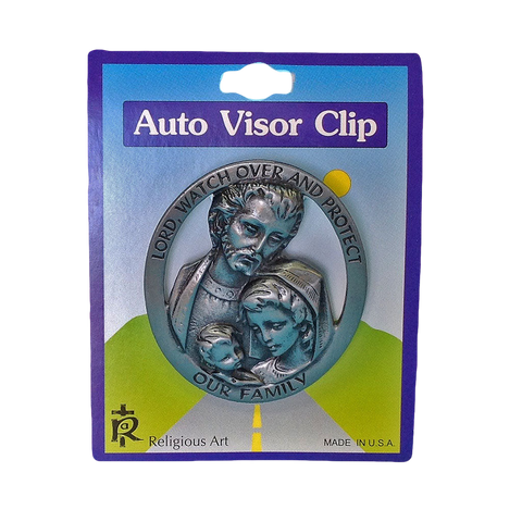 Auto Visor Clip - Holy Family