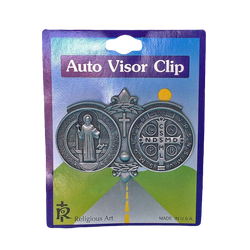 St. Benedict Auto Visor Clip