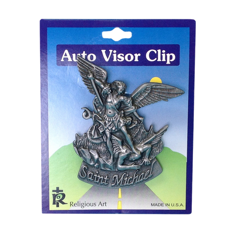 Auto Visor Clip - Saint Michael