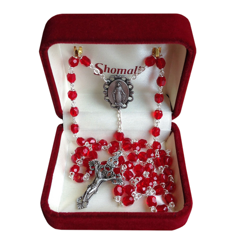 Ruby Crystal Rosary