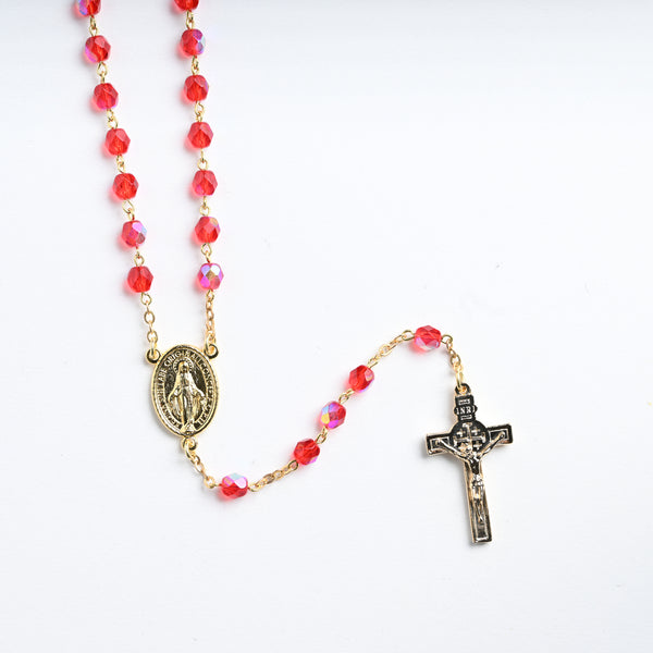 Red Jerusalem Relic Rosary