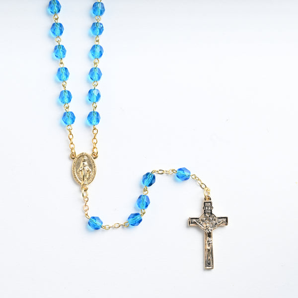 Turquoise Jerusalem Relic Rosary