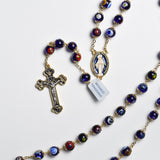 Blue Venetian Glass Rosary