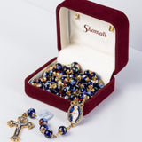 Blue Venetian Glass Rosary