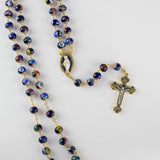 Blue Venetian Glass Rosary