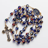 Blue Venetian Glass Rosary