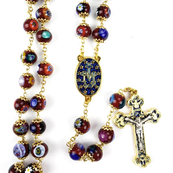 Burgundy Murano Rosary