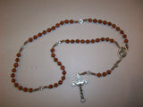 Mount Carmel Scapular Rosary Gift Set - Light Brown