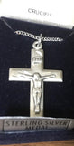 Crucifix -Sterling Silver - Engraved