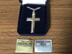 Polished Crucifix - Gold Filled and Sterling Silver