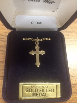 Cross - Gold-filled- with Engraving