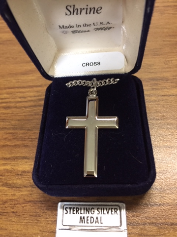 Sterling Silver Cross - Highly Polished