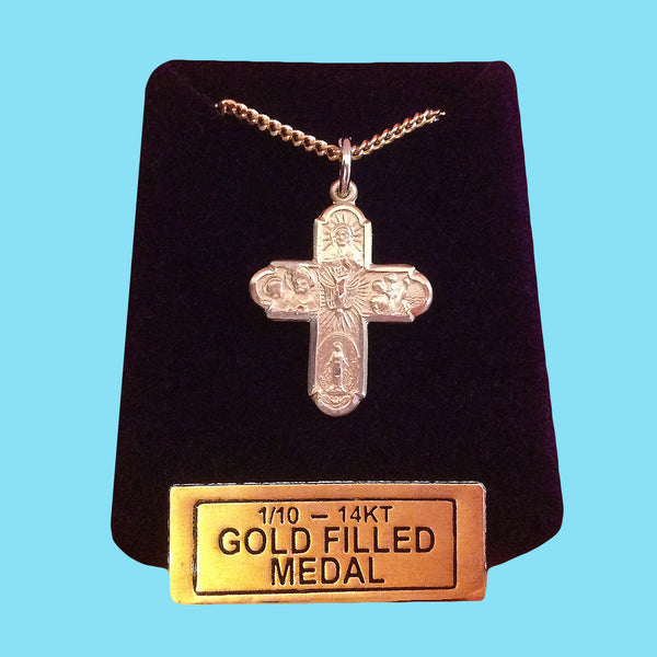 5 Way Confirmation Cross - 14KT Gold Filled