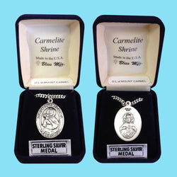 Scapular Medal - Sterling Silver