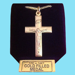 Crucifix -14KT Gold Filled - Engraved
