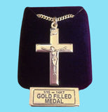 Gold Filled Crucifix - 24" Endless Chain