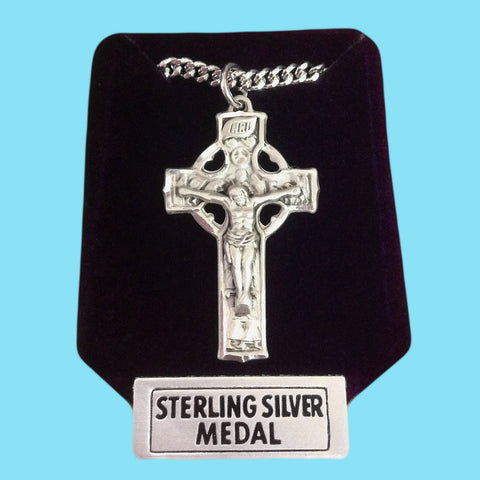 Celtic Crucifix - Sterling Silver