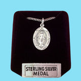 Miraculous Medal - Diamond Cut - Sterling Silver