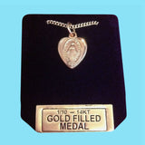 Gold Filled Heart Shaped Miraculous Medal