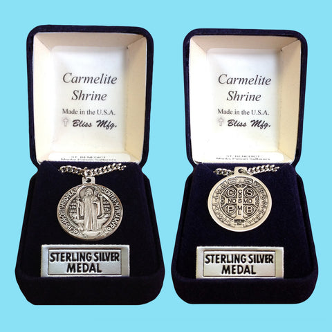 Saint Benedict Medal - Sterling Silver