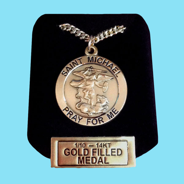 14kt Gold Filled St. Michael Pendent