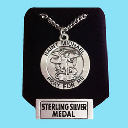 Saint Michael Medal - Sterling Silver