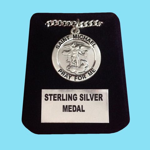 Saint Michael Medal - Sterling Silver