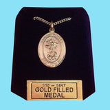 14Kt Gold Filled St. Michael the Archangel Medal